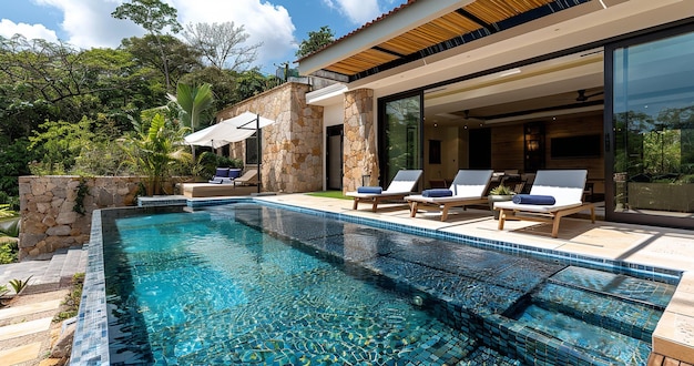 Luxury home rental Singapore modern architecture with contemporary interior design