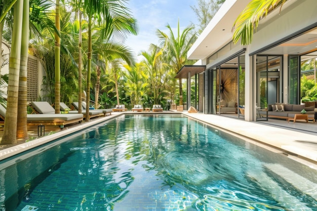 Luxury home rental Singapore modern villa with premium amenities and elegant interior design